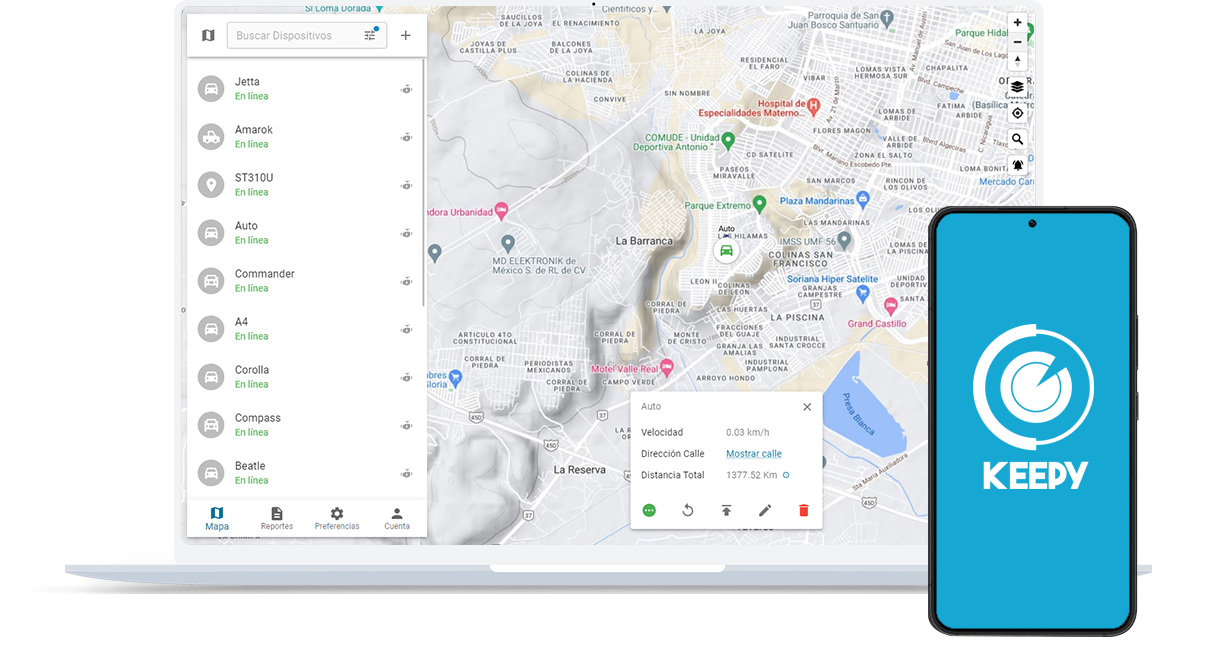 Plataforma de Rastreo Keepy